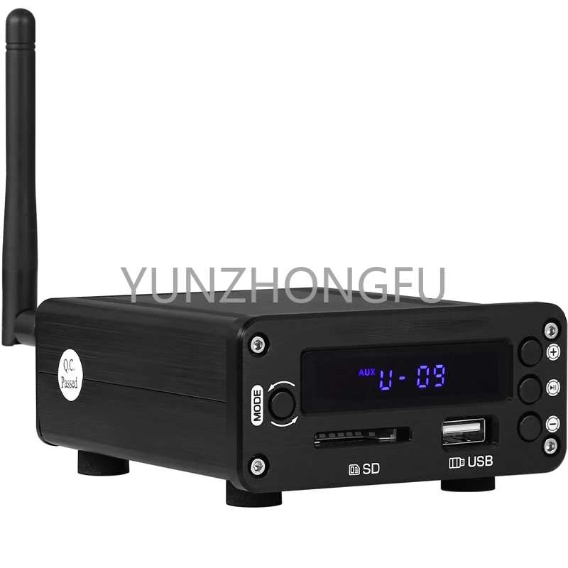 Bluetooth 5.0 Decoder USB SD Card Music Player DTS APE Lossless Front Ear Amplifier FM Reception