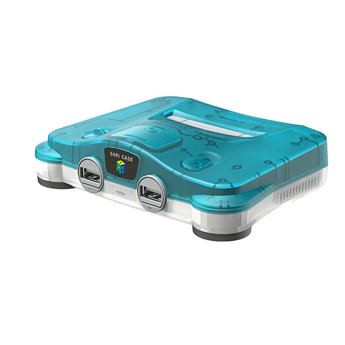 

OUVU-For RETROFLAG 64Pi CASE Compatible with Raspberry Pi5,with Dual USB Ports, SD Card Storage, Safe Shutdown and Reset