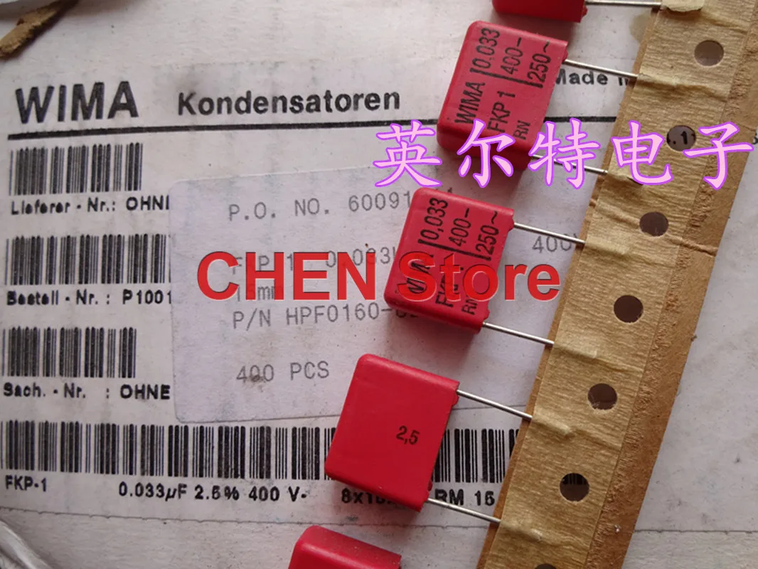 

10PCS/50PCS Germany WIMA FKP1 0.033UF 400V 33NF 2.5% P15MM audio Polypropylene (PP) Capacitors 333/400V 333 250VAC