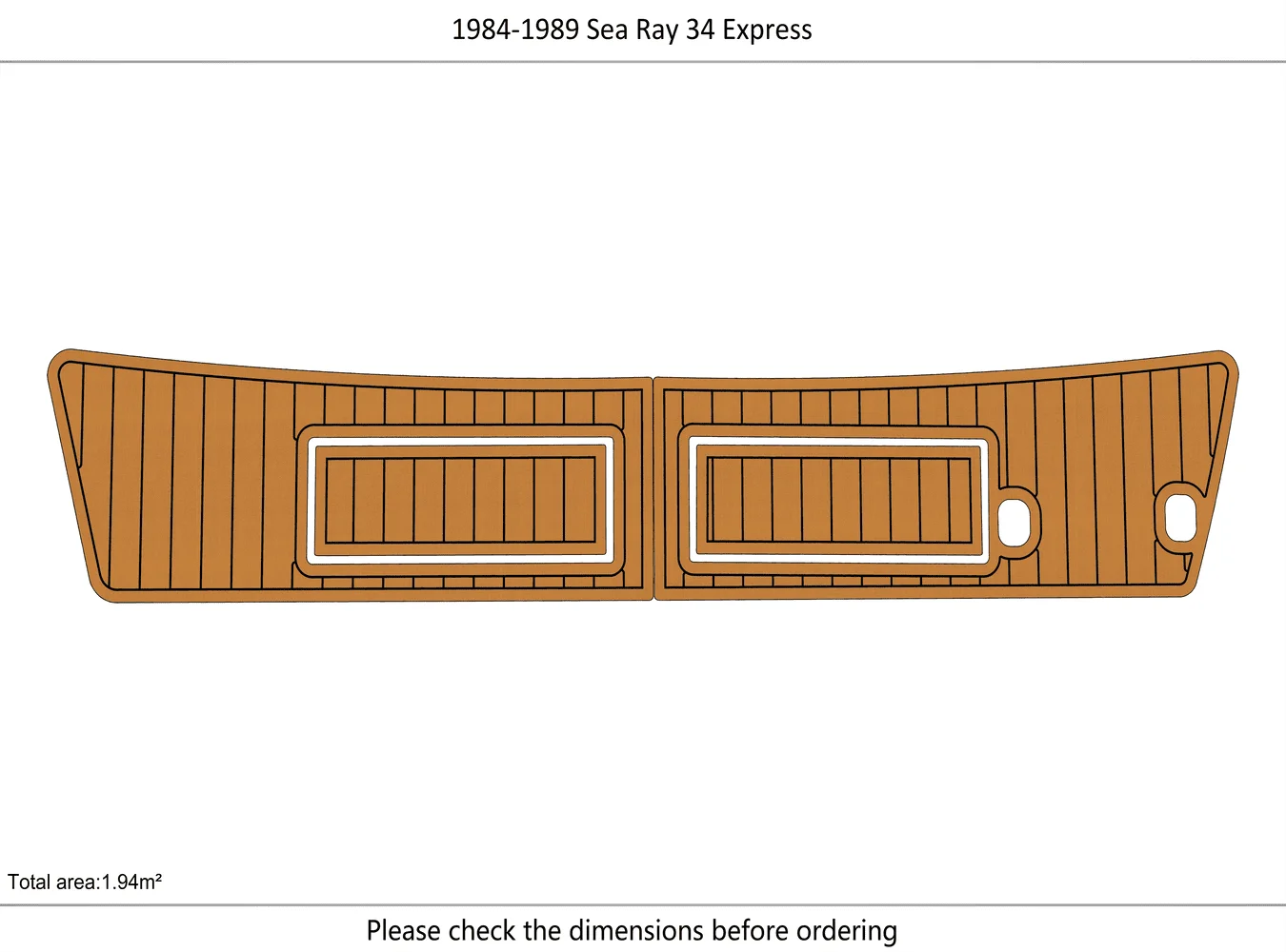1984-1989 Sea Ray 340 ExpresS 1/4