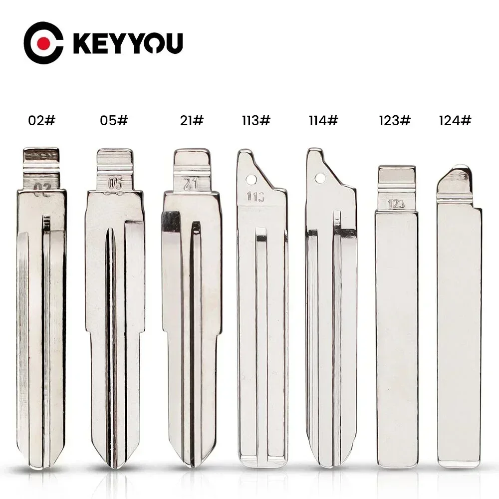 

KEYYOU 10PCS TOY40/TOY41/TOY43/TOY47/TOY48 Blank Flip Remote Key Blade For Toyota Corolla Camry Highlander Vios Scion