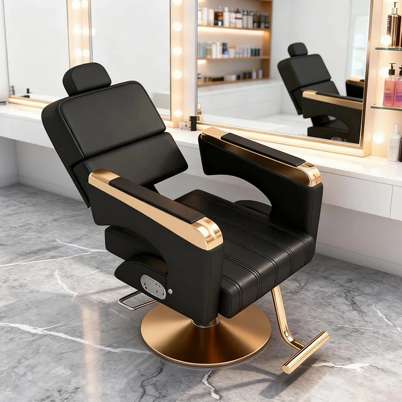 Barber Shop Barber Chair, 360° Rotatable, Hydraulic Lift Chairs, New Design, Customizable Hair Salon Store Furniture Wholesale