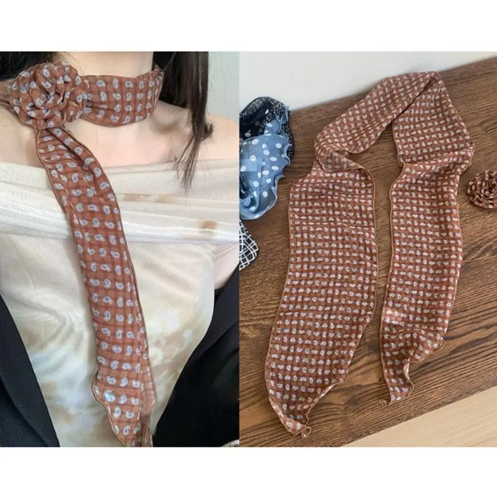 Nuovo nastro lungo staccabile in chiffon sottile, morbido uso multifunzionale, sciarpa rosa, accessori per borse in poliestere