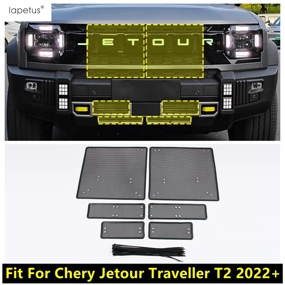 

Car Insect Screening Mesh Front Grille Insert Net Protective Auto Accessories Fit For Chery Jetour Traveller T2 2022 2023 2024