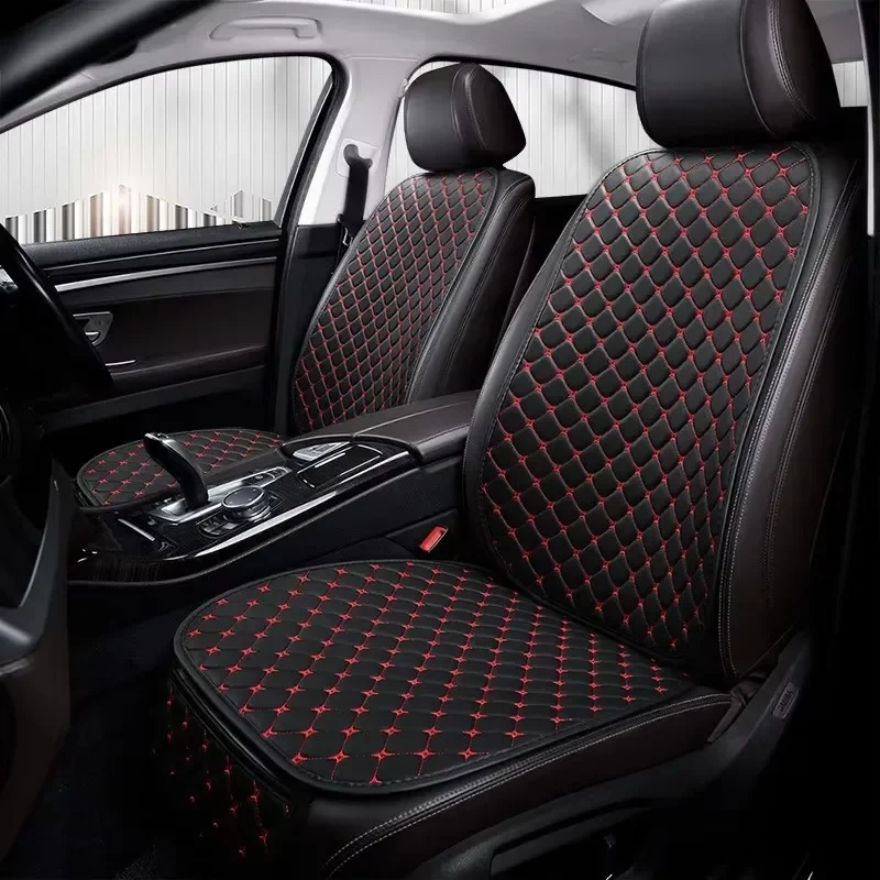 

PU Leather Universal Car Seat Covers Full Set Non-slip Car Seat Cover Set Auto Accessory Comfortable Car Seat Protector Cushion