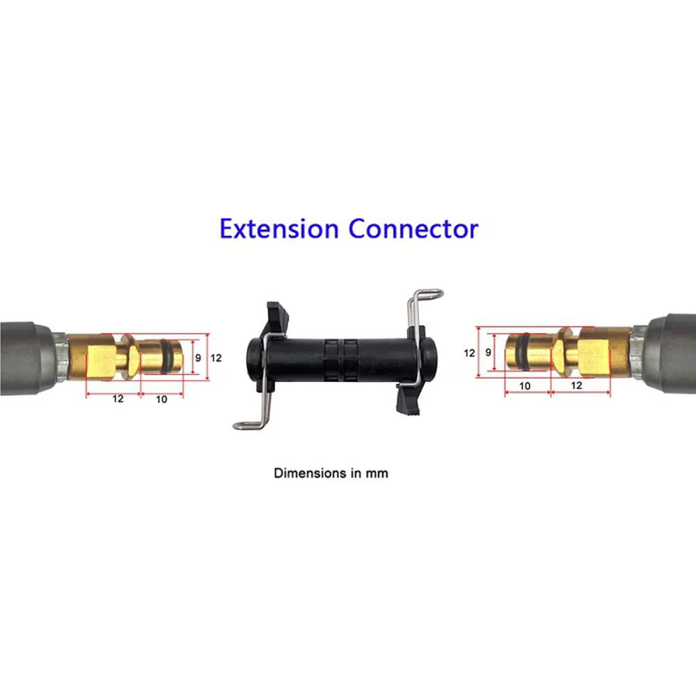 Efficient and Hose Extension Joint for High Pressure Water Cleaning Hose Compatible with For Karcher K2 K3 K4 K5 K6 K7