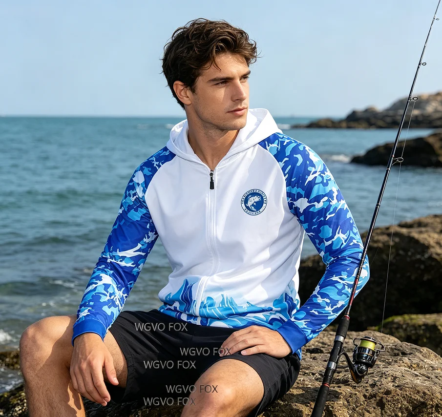 

Men's Anti-UV Long Sleeve Fishing Jersey Quick Dry Breathable Professional Fishing Hoodie Outdoor Clothing