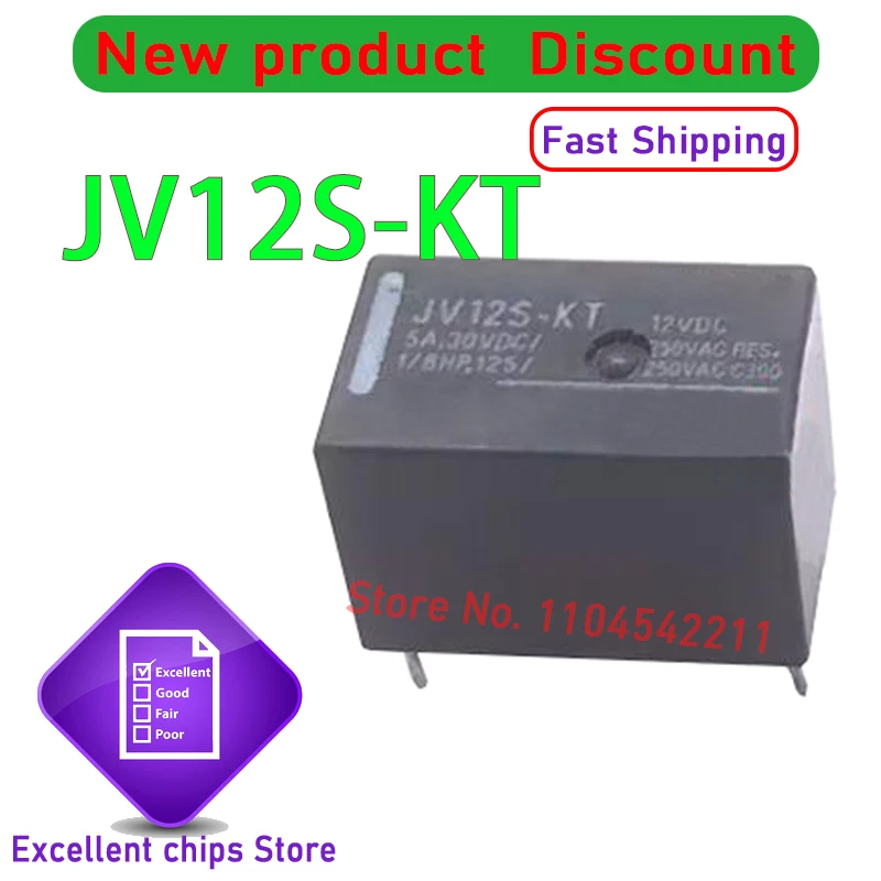 

10 шт./лот JV12S-KT JV24S-KT DIP-4 новое оригинальное силовое реле JV-12S-KT JV-24S-KT