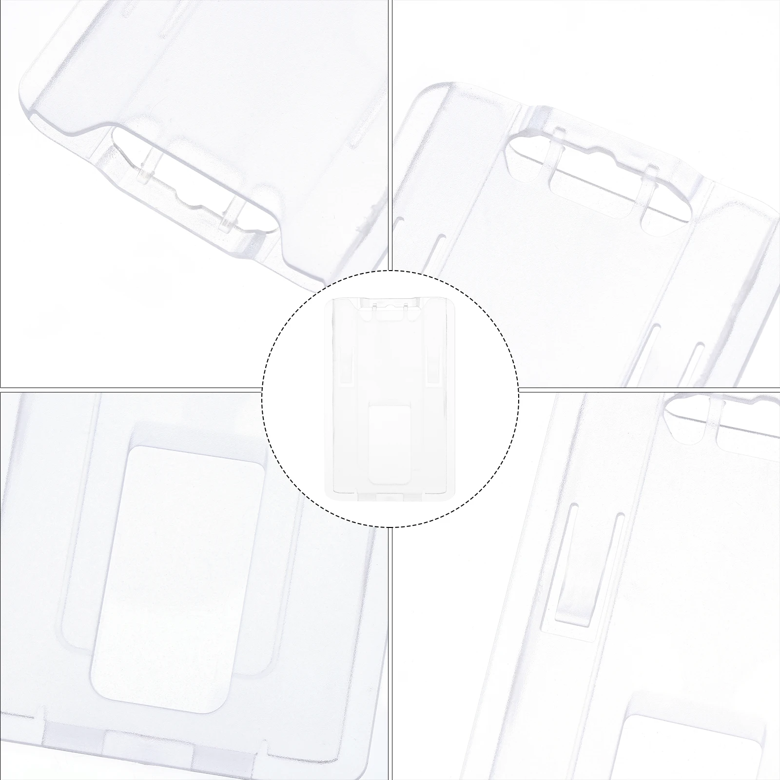 

10 Pcs European and American Certificate Tag Nurse Sleeves Plastic Protector Card Protectors