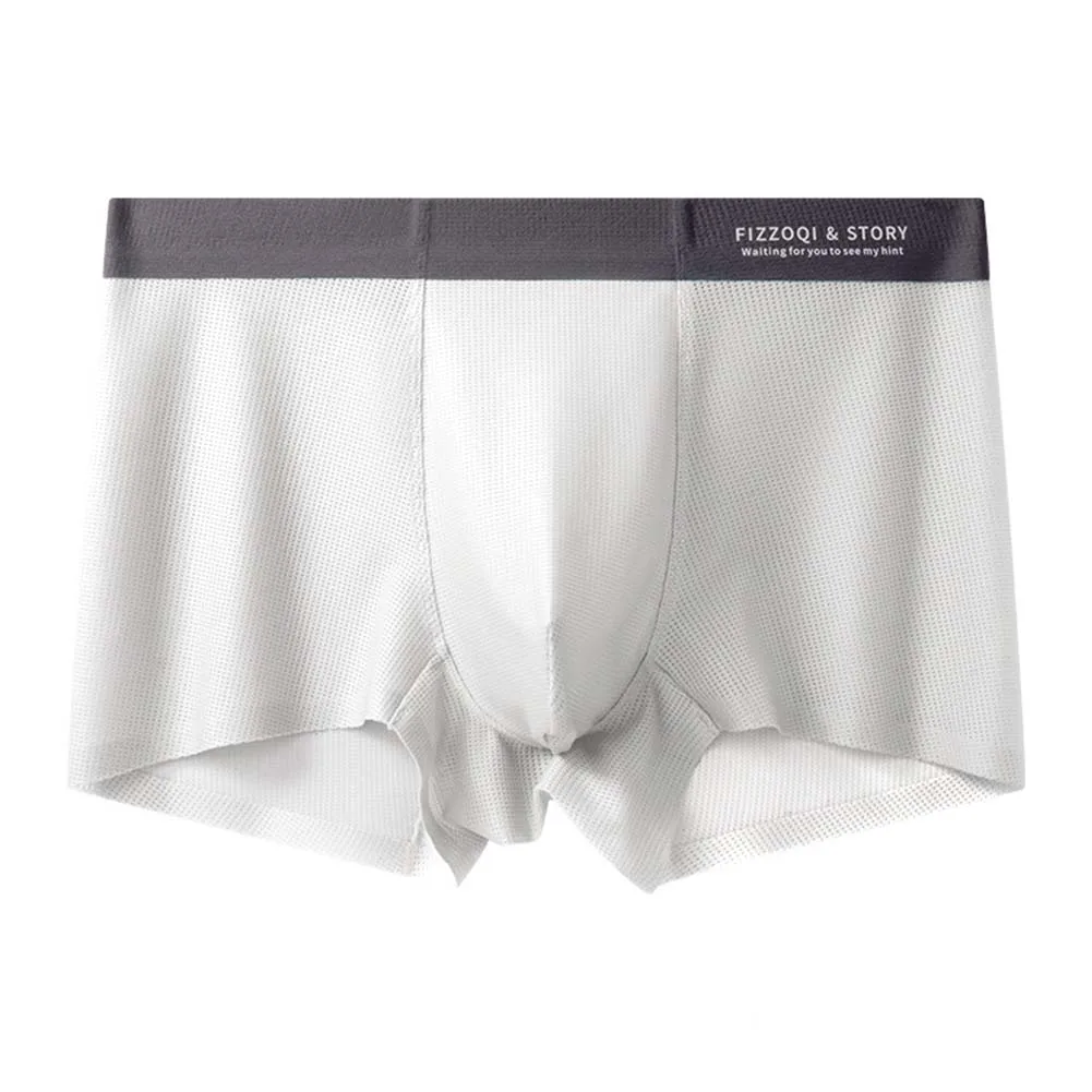 

Mid Waist Underwear Men's Boxer Shorts Breathable Underwear Classic Style Comfortable Trunks Shorts Black Underwear For Men