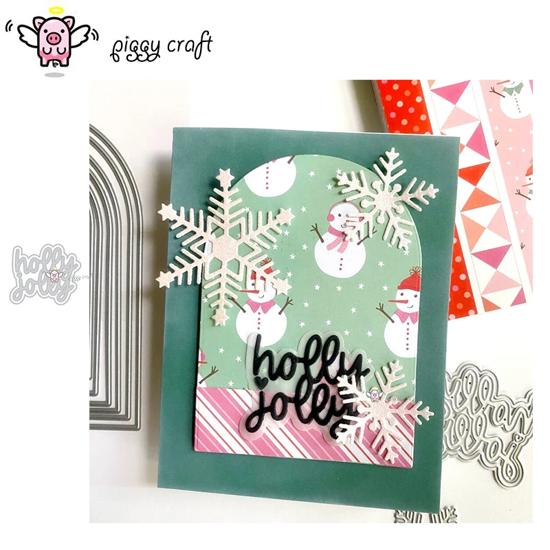 أصبع الحرفية المعادن قطع يموت قطع يموت العفن هولي جولي رسائل قصاصات ورقية كرافت سكين قالب شفرة لكمة الإستنسل يموت #1