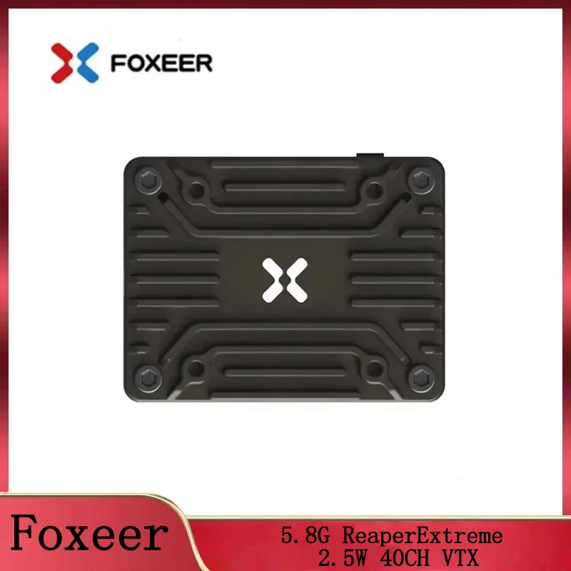 

Foxeer Reaper Extreme 2500mW 5.8GHz 72CH VTX - Pitmode, Built-in Mic, CNC HeatSink,2-8S 20x20mm for FPV Long Range&Racing Drones
