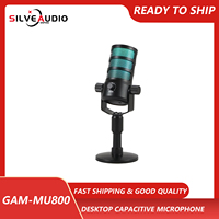 GAM-MU800 Professional RGB light USB capacitor desktop live microphone computer conference recording karaoke game microphone