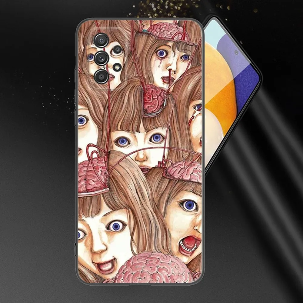 Shintaro Kago Horror Phone Case For Samsung Galaxy A13,A21s,A22,A31,A32,A52,A53,A71,A80,A91 Soft Black Phone Cover