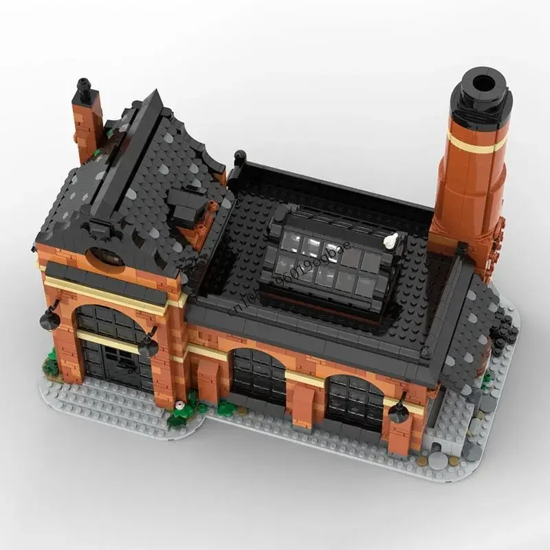 New 2643Pcs City Hot Selling Street View Moc Glass Factory Model Custom Puzzles Diy Creative Ideas Kids Toys Birthday Gifts
