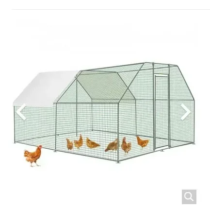 Large Metal Chicken Coop with Run Animal Cage