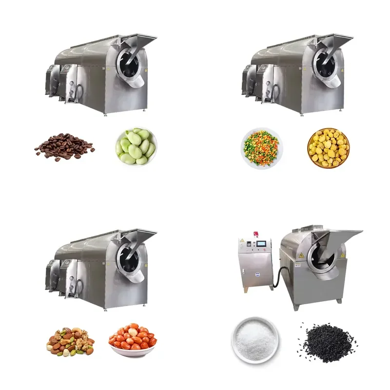 2026 High Quality Electric Chestnuts Roaster Machine Commercial Drum Rotary Peanut Roasting Machine Rapeseed Roasting Machine