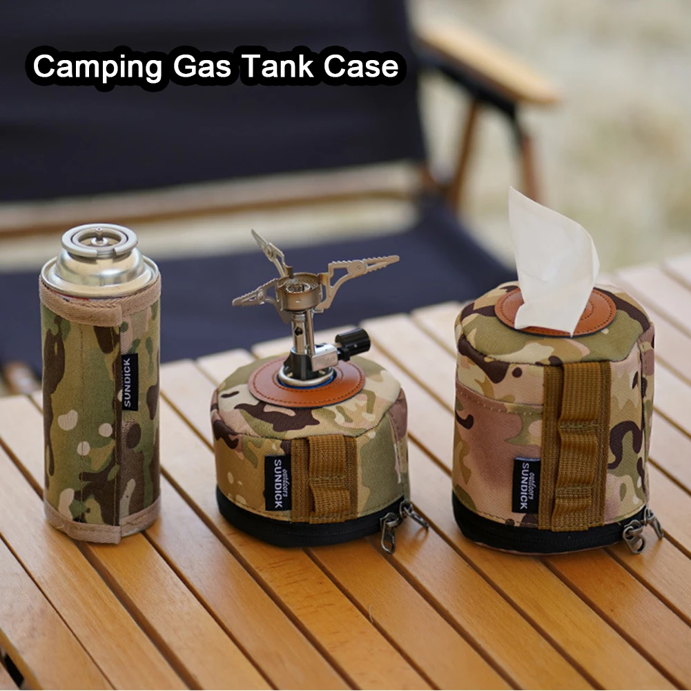 230/450ml Camping Gas Tank Case BBQ Gas Canister Protective Cover Picnic Fuel Cylinder Protective Bag Outdoor Camping Equipment