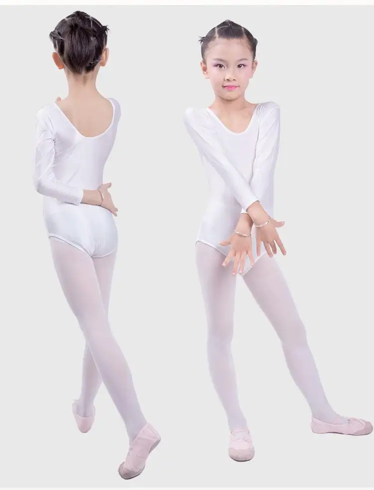 5 Colors for Girls Long Sleeves Turnpakje Justaucorps Gymnastique Fille Ballet Leotards Bodywear Leotards Ballerina DanceClothes