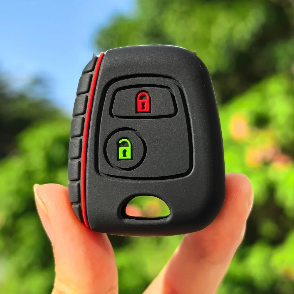 

2 Button Silicone Car Remote Key Flip Fob Car Key Case for Citroen C1 C2 C3 Saxo /Xsara /Picasso for Peugeot Car Key Shell