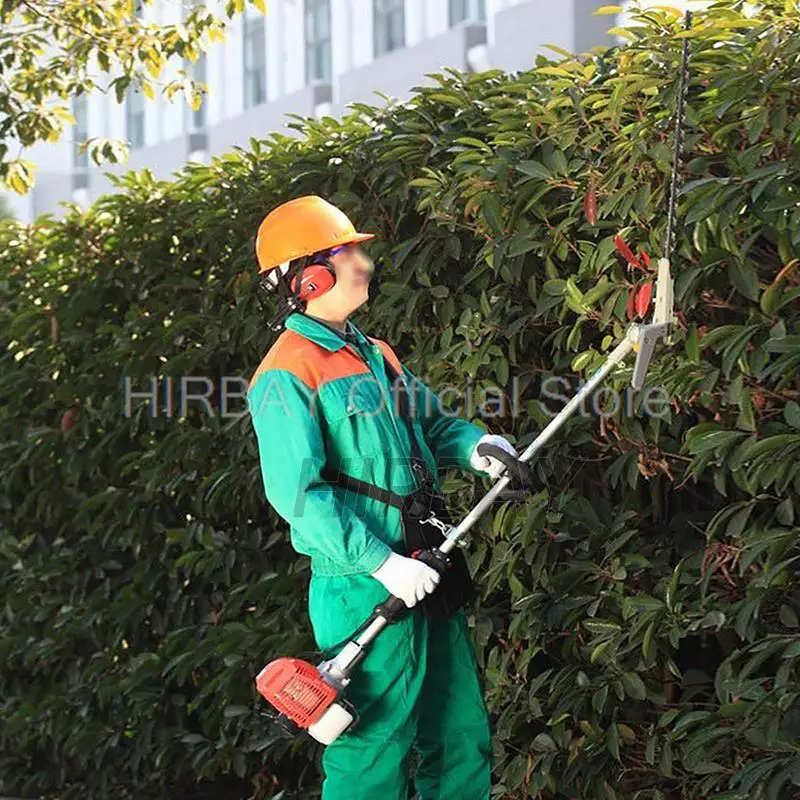 Multi Function Brush Cutter Machine Garden Trimmer With Chainsaw And Pole Saw Attachment For Hedge Grass Cutting Professional