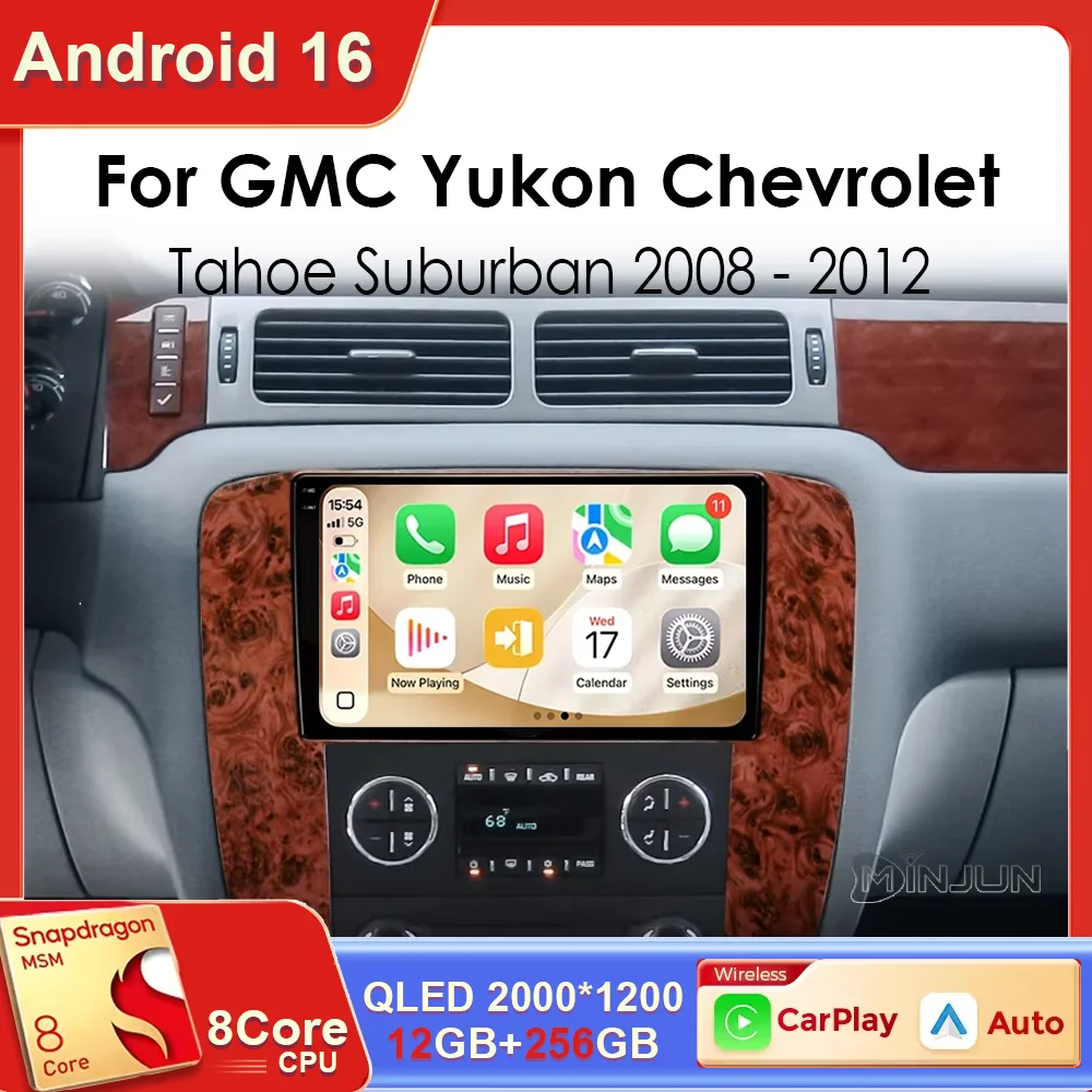 Para Chevrolet Silverado 2 GMT901 2007-2013 Android 16 Para Chevrolet Tahoe 3 GMT900 2006-2014 Para GMC Yukon 3 GMT 900 2006 - 2014