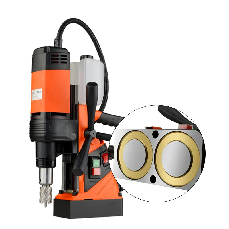 35mm Electric Magnetic Drill Press Professional Industrial Brushed Motor Customized Support Tool Drill Hole