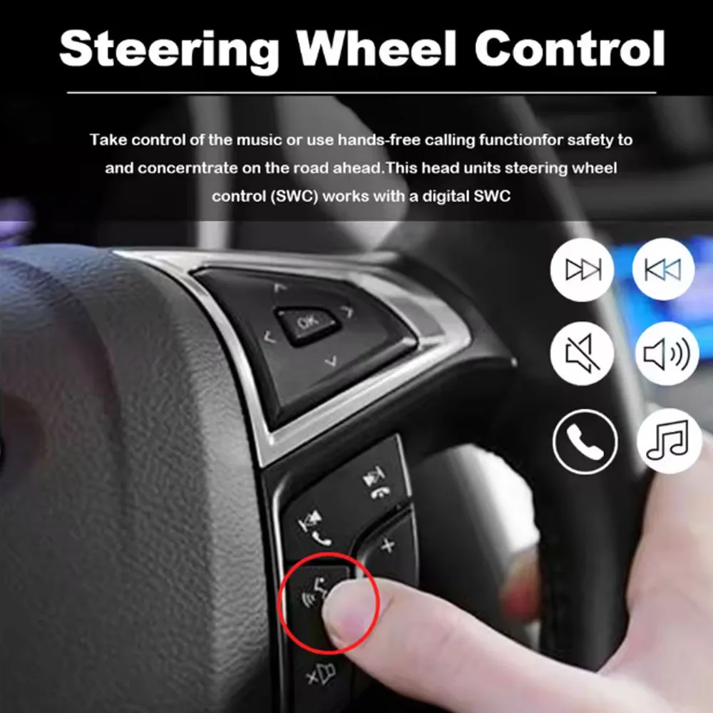9.7 بوصة مناسبة لسيارة Carplay + Android Android 13 مناسبة لسيارة Dodge Durango غير المكونات العالمية 2004-2009