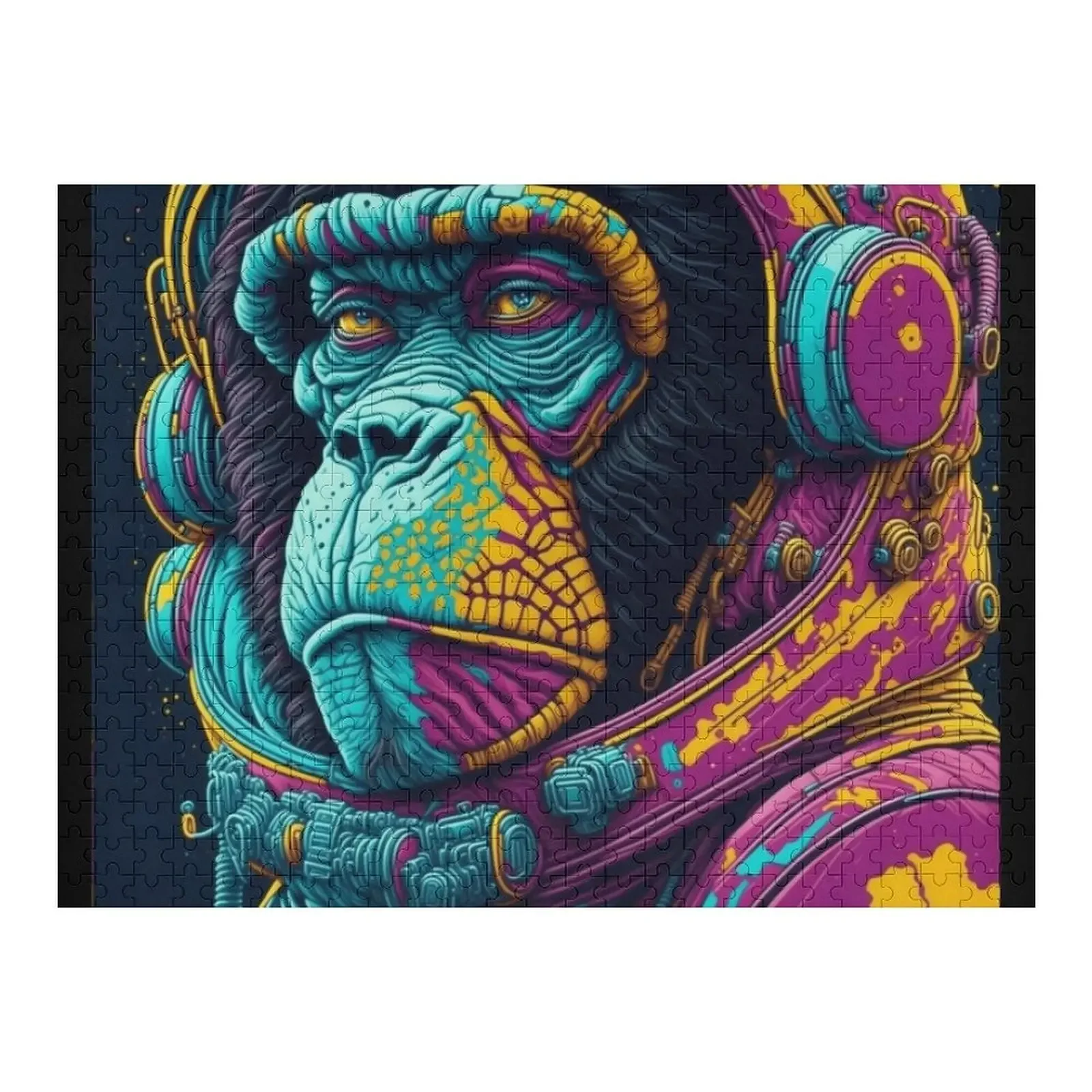 

Space Ape Jigsaw Puzzle Personalized For Children Personalized Gift Married Puzzle