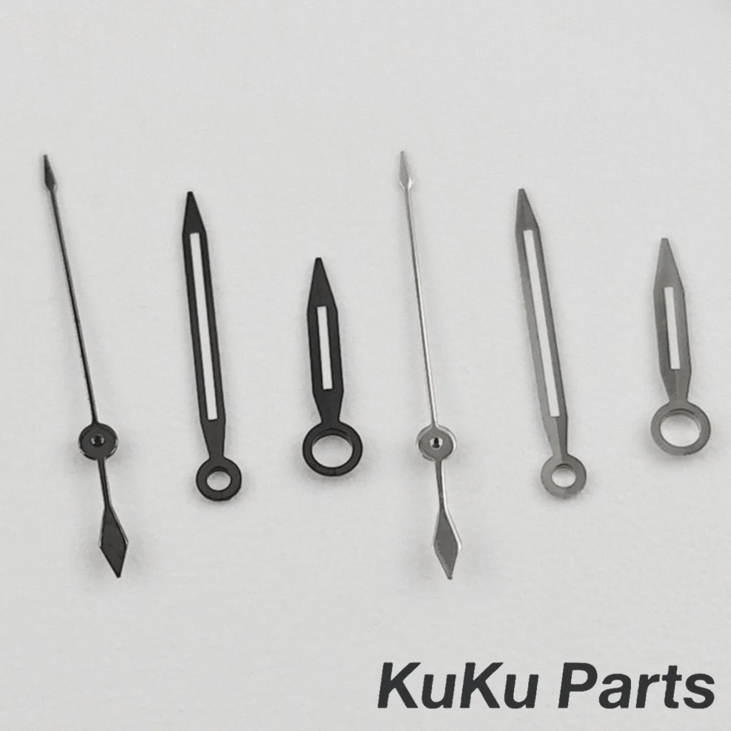 NH35 Overseas Serieswatch Hands Silver Gun Gold Watch Hands Green Luminous For NH34 NH35 NH36 NH38 NH70 Movement Watches Pointer