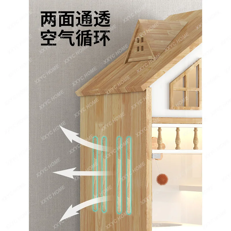 LBungalow Cat's Nest Villa Large Space Multi-layer Square Indoor Family Cat House