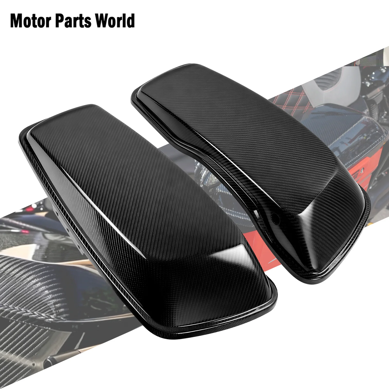 

Motorcycle Rear Hard Saddlebag Lids Cover For Harley Touring Road King Electra Street Glide Ultra-Classic 2014-2023