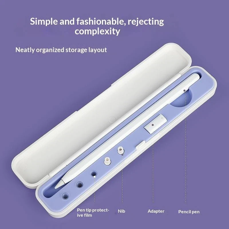 Portable ABS Silicone Storage Box For Pencil Nib Holder Stand Protective Cover For Pencil