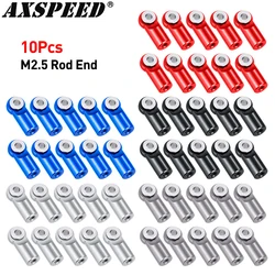 AXSPEED 거치대 타이 오른손 나사 볼 헤드, 로드 엔드 조인트, 1/10 TRX4 TRX6 Axial SCX10 Tamiya CC01 Wraith D90, M2.5, 10PCs