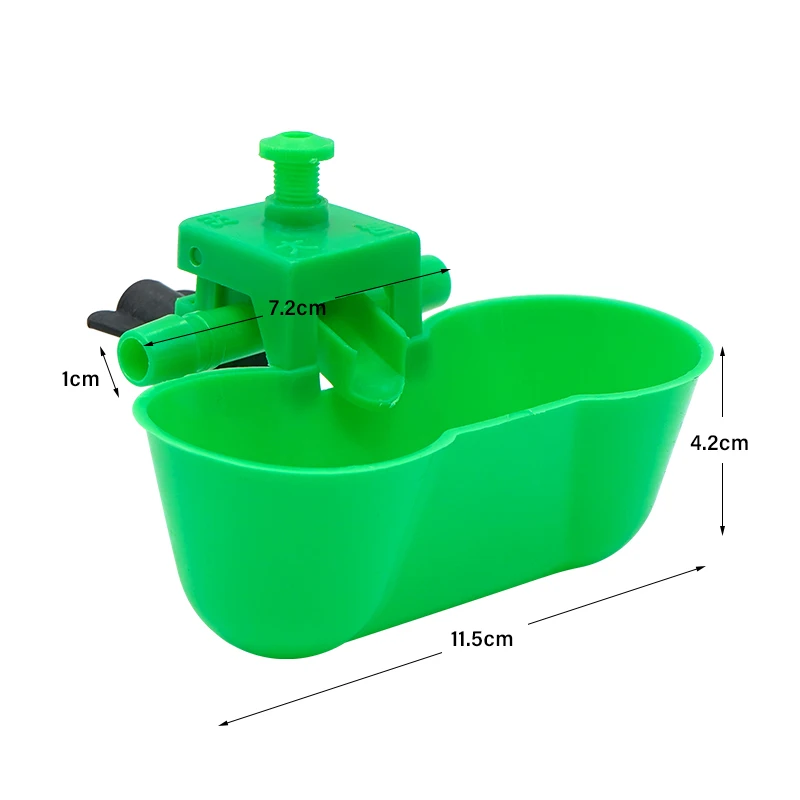 Bebedero automático para aves, cuenco de alimentación de agua para palomas, codorniz, pollo, vasos dobles con tornillos, alimentador de aves,