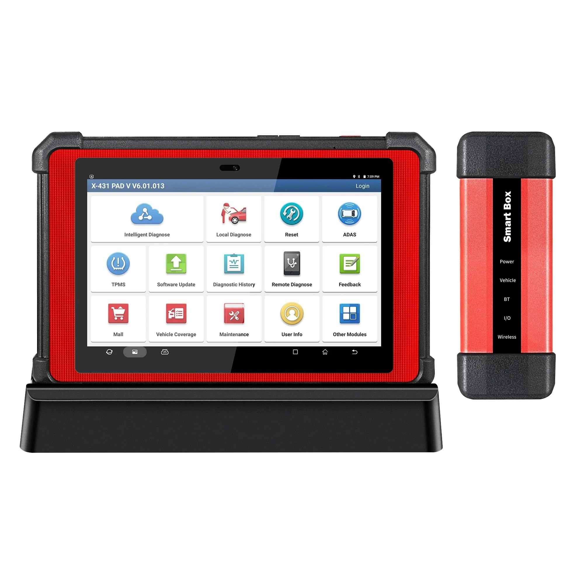 Диагностический сканер X431 PAD V SmartBox для автомобилей, OBD2, онлайн-программирование ЭБУ, считыватель кодов OBDII, склад США/ЕС