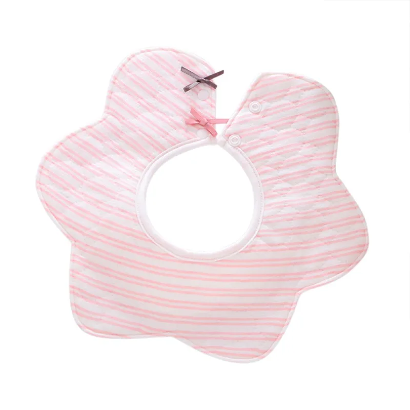 Waterproof Baby Bibs 360 Degrees Rotating Cotton Infant Baby Bibs Cute Print Soft Saliva Towel for Boys Girls Newborn Accessorie