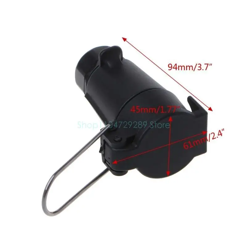 

Universal 7 Pin Plug Socket Car Trailer RV Power Connector Trailer