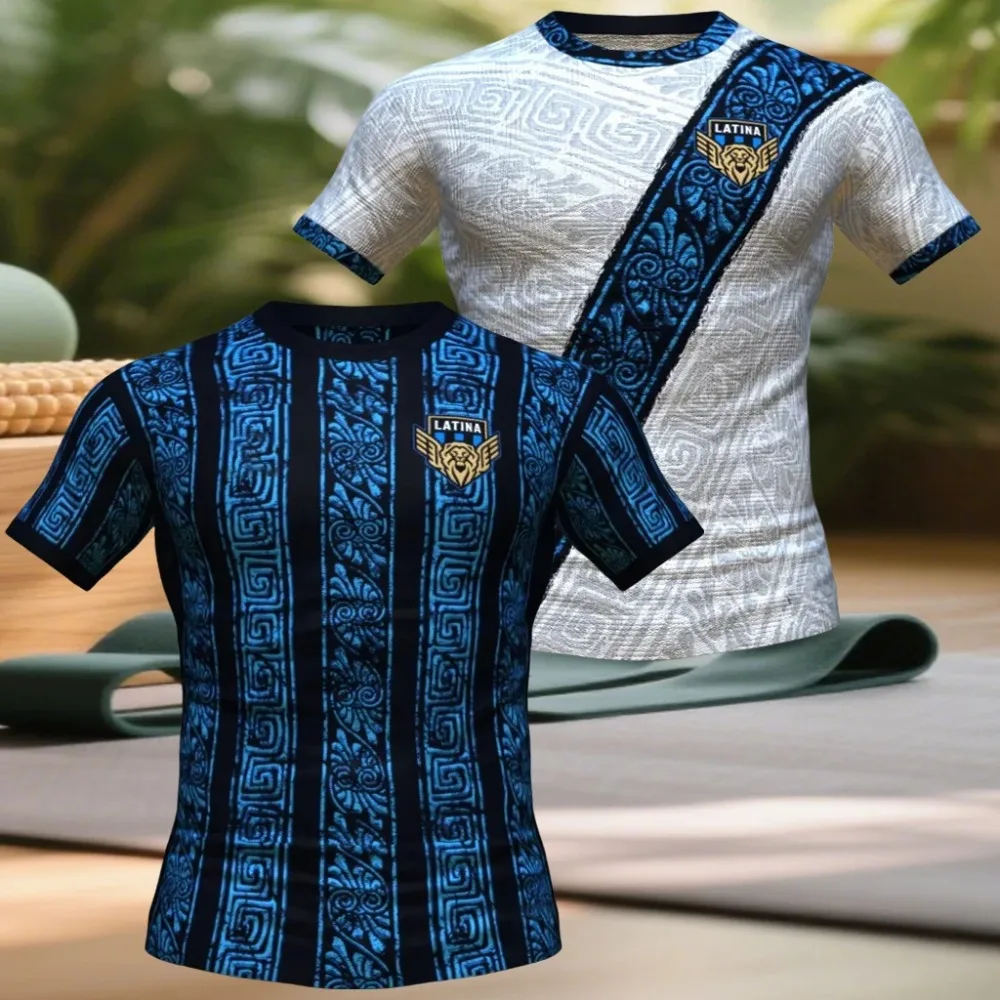 2025 Summer Mens/women Italian Football T-shirt Latinx Shirt Sports Speed Drying TopT-shirt Football Suit Mens Special Edition