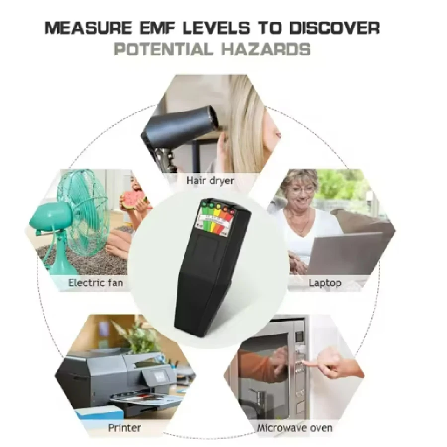 BR-9C detektor promieniowania elektromagnetycznego EMF podręczny cyfrowy wyświetlacz licznik geigera w pełni funkcjonalny Tester typu
