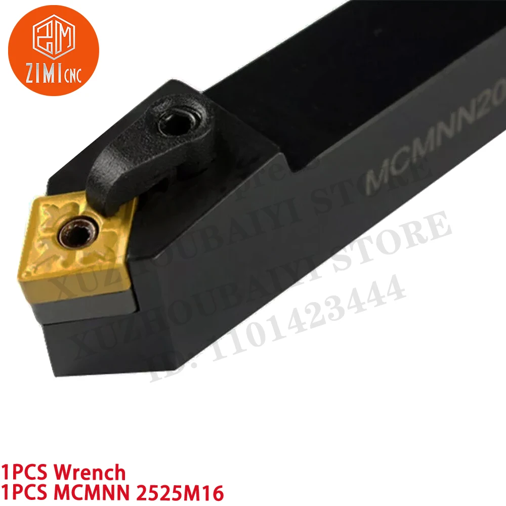 1 PCS MCMNN 2525M16 Pemegang Alat Putar Silinder CNC 50° Untuk Sisipan Karbida CNMG1606 Mesin bubut logam CNC alat pemotong mekanis