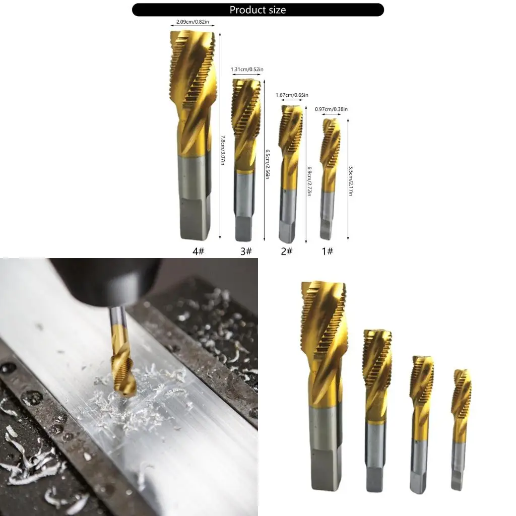 Strumento Tocco Della Macchina G1/4 ZG3/8 NPT1 Spirali Flauto Accuratezza Tocca Tocca