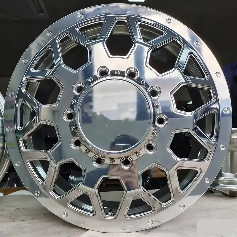 22-30 Inch 8x165.1 8x200 10x225 Dually Polished Forged Wheels Heavy Duty Truck Modified Rims