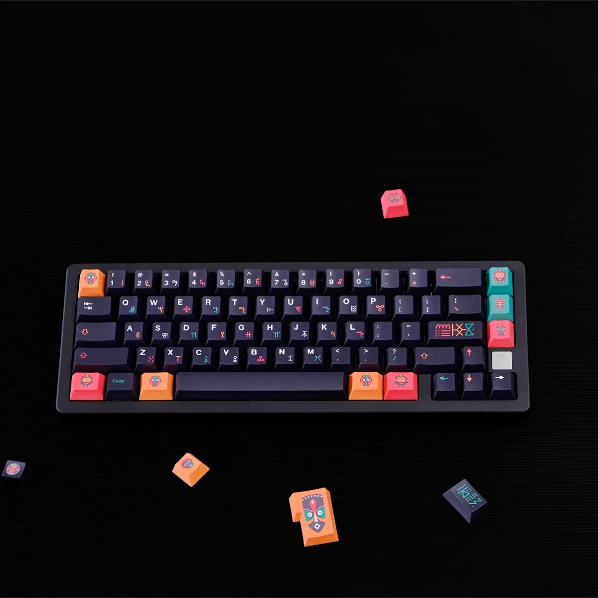 

151 клавиш GMK CYL Tribal Keycap Set Cherry Profile PBT Dye Sublimation GMK Clone Keycap для MX Switch Механическая клавиатура
