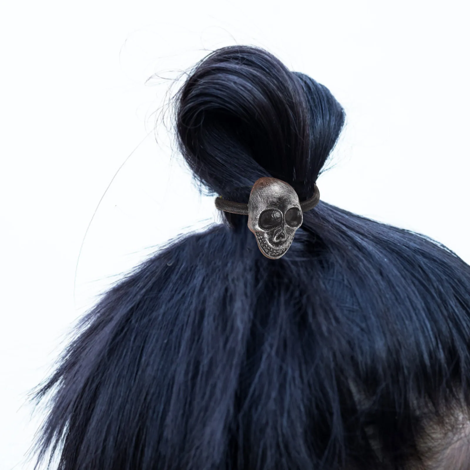 

10Pcs Skull Hair Ties Elastic Bands Gothic Hair Accessories Halloween Ponytail Holders for Women Girls Gothic Accessories