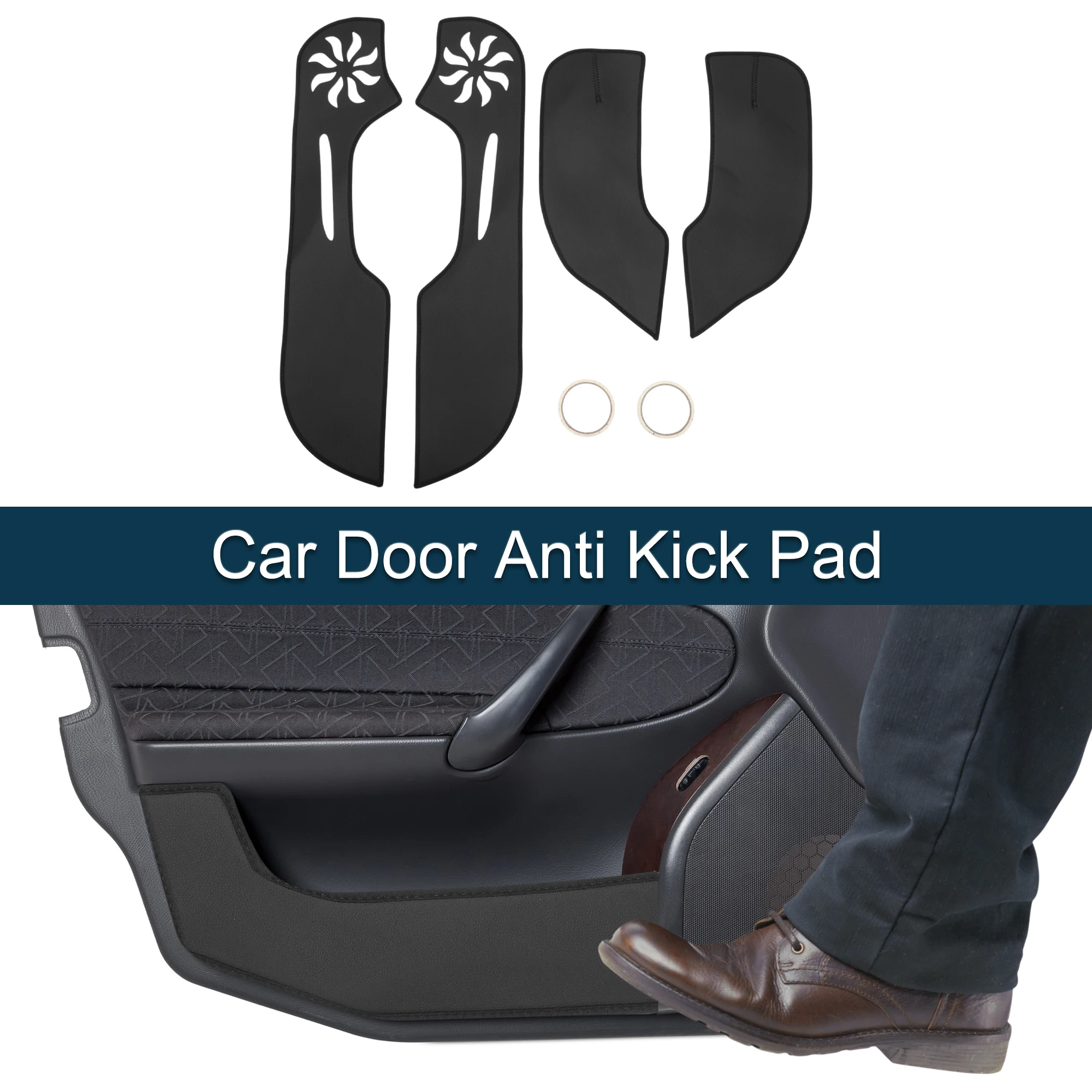 

UXCELL Car Door Anti Kick Pad Sticker Protector for Honda Civic 2012 Black 1 Set