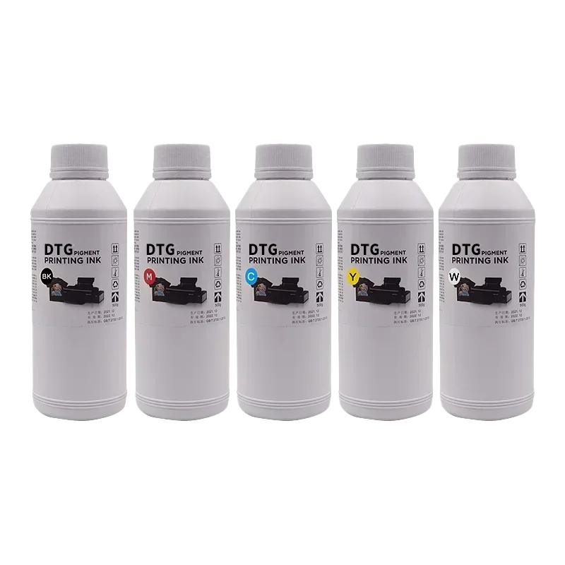 1000ML DTG Ink Textile InK Garment Ink DX5 DX6 DX7 TX800 XP600 5113 4720 I3200 Printhead For Epson L800 1390 R1900 R2000 F2000