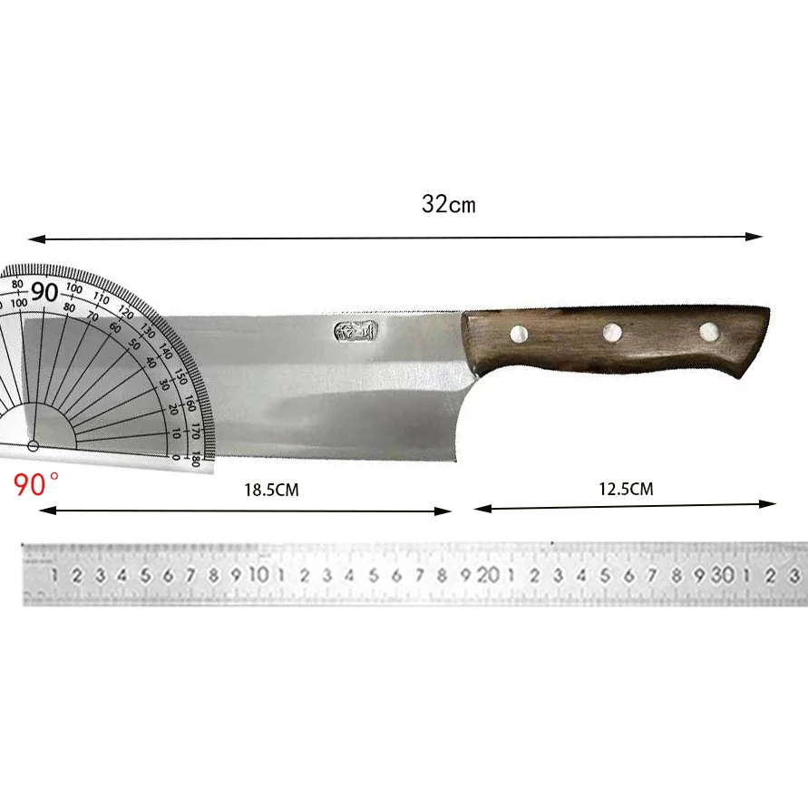 7 Inch Nakiri Knife 3 Layers BG42 Aviation Special Steel Blade Razor Sharp Chef Cleaver Slicing Handmade Longquan Kitchen Knives