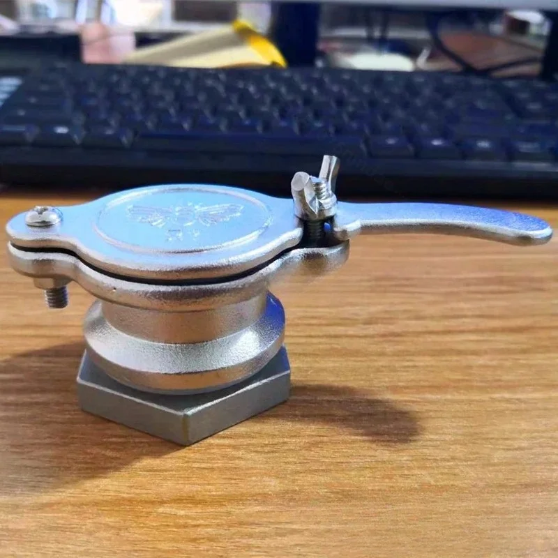 Stainless Steel Portable Honey Export Honey Vibration Tool Flow Bucket Bee Pattern Honey Collection Faucet Gate Valve