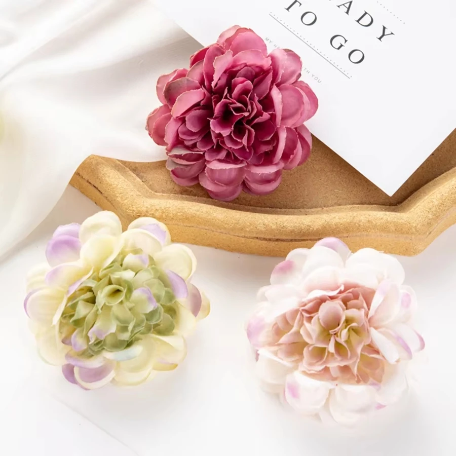 Artificial Flowers For Clipping Home Room Decoration Wedding Bridal Brooch Festival Diy A Cap Candy Box Silk Hydrangea Props